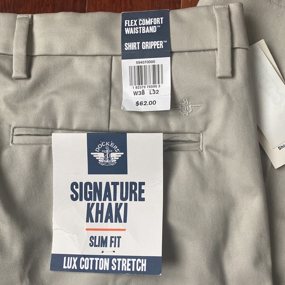 Men’s dockers signature khaki lux slim fit pants, 38 x 32 - Picture 4 of 4